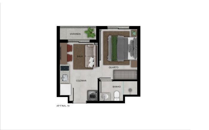 Planta UP Sports Home Vila Sônia apartamento final 10